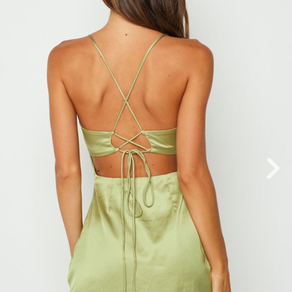 Sylvester Mini Dress Green - Picture 3 of 3